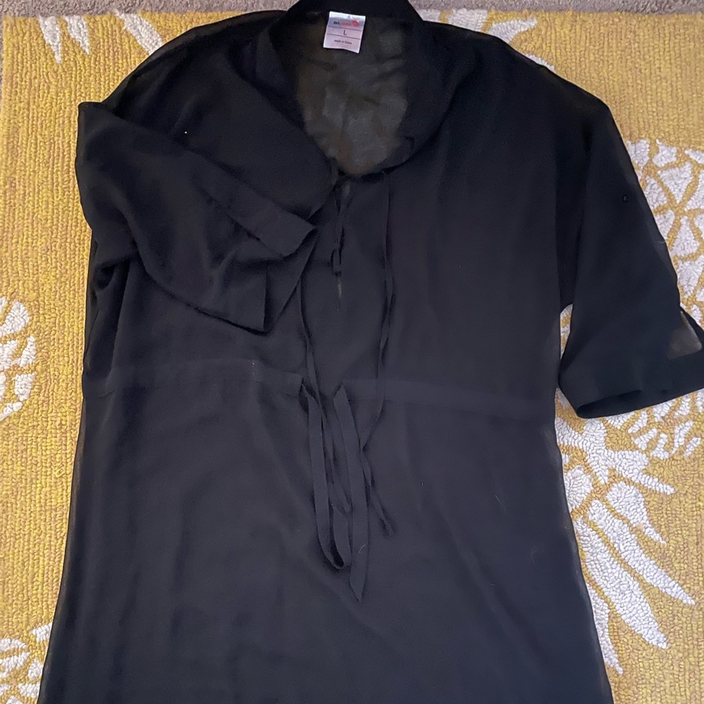 Black, sheer cover up